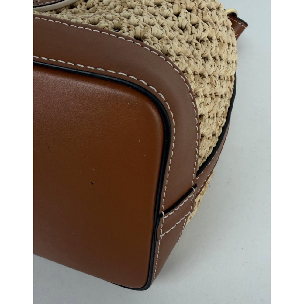 Louis Vuitton Noe BB Bag in Natural Woven Raffia with Leather Trim E-8 - Picture 6 of 16